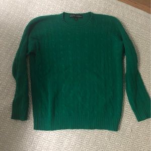 Ralph Lauren Emerald Green Cashmere Sweater Size M